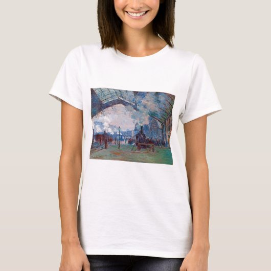 Der Bahnhof Saint-Lazare, Monet T-Shirt (Vorderseite)