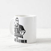 Der Bakefather Lustiger Bäcker Becher Kaffeetasse (Vorderseite Links)