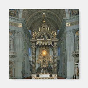 Der Baldacchino, der Hochaltar und der Stuhl Magnet