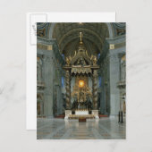 Der Baldacchino, der Hochaltar und der Stuhl Postkarte (Vorne/Hinten)