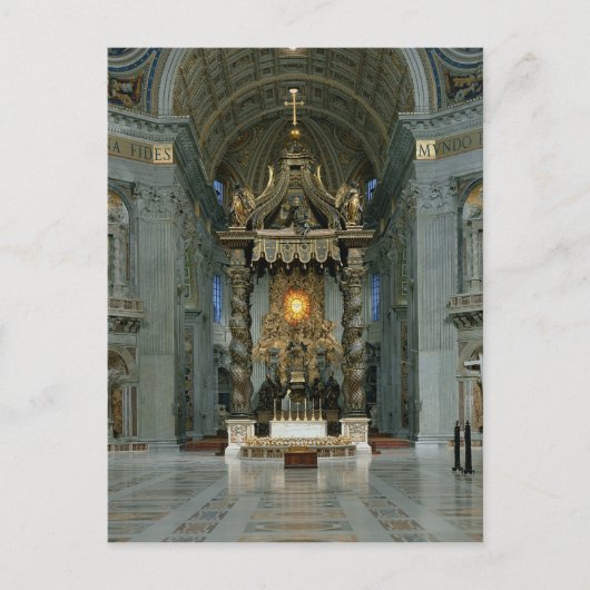 Der Baldacchino, der Hochaltar und der Stuhl Postkarte (Vorderseite)