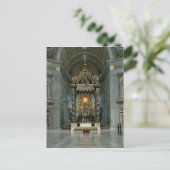 Der Baldacchino, der Hochaltar und der Stuhl Postkarte (Stehend Vorderseite)