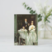 Der Balkon - Edouard Manet Postkarte (Stehend Vorderseite)