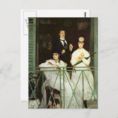 Der Balkon - Edouard Manet Postkarte (Vorne/Hinten)