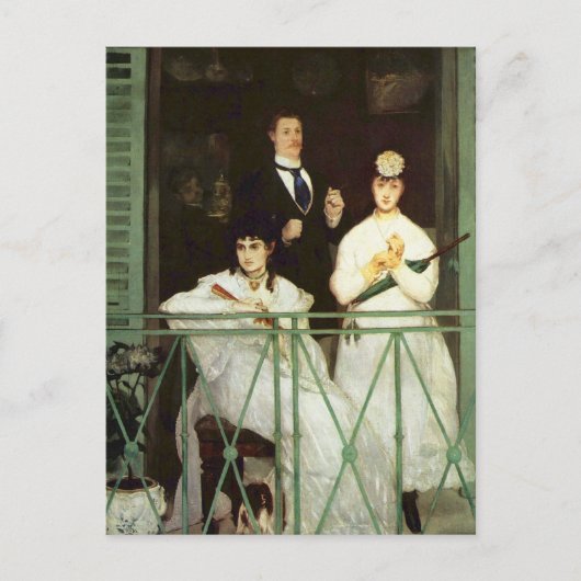 Der Balkon - Edouard Manet Postkarte (Vorderseite)
