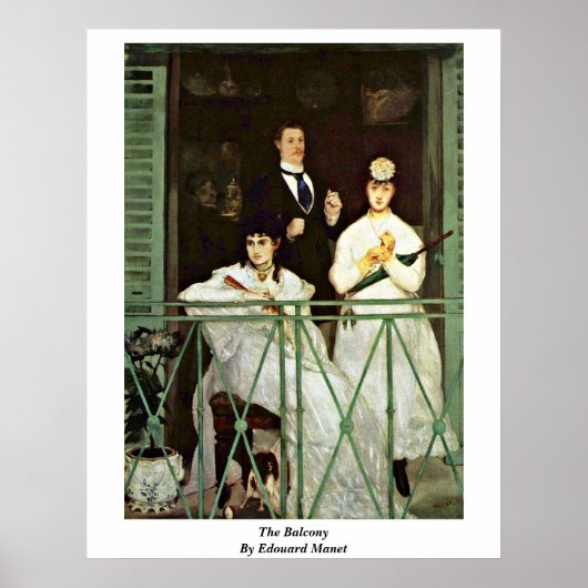 Der Balkon von Edouard Manet Poster (Vorne)