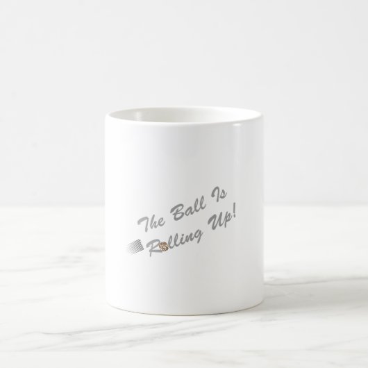 Der Ball rollt hoch! Kaffeetasse (Mittel)