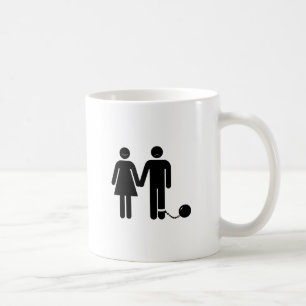 Der "Ball und der angekettete" Bräutigam Kaffeetasse