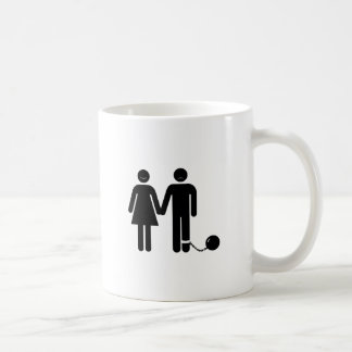 Der "Ball und der angekettete" Bräutigam Kaffeetasse