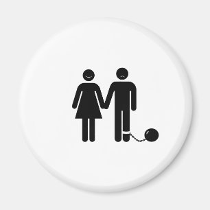 Der "Ball und der angekettete" Bräutigam Magnet