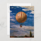 Der Ballon, 1878 Postkarte (Vorne/Hinten)