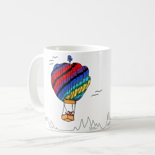 Der Ballon des Bobs Kaffeetasse (Vorderseite Links)