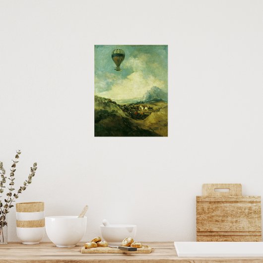 Der Ballon oder, Der Aufstieg des Montgolfier Poster (Küche)