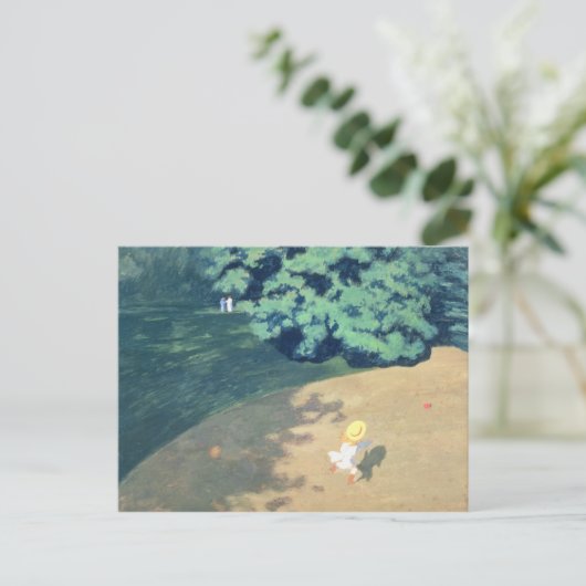 Der Ballon oder die Ecke eines Parks mit einem Kin Postkarte (Stehend Vorderseite)