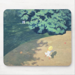 Der Ballon oder die Ecke eines Parks mit einem Mousepad