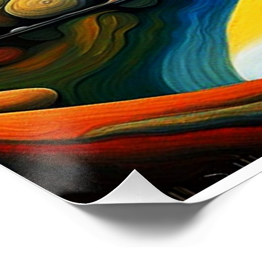 Der Ballonfahrer Poster (Ecke)