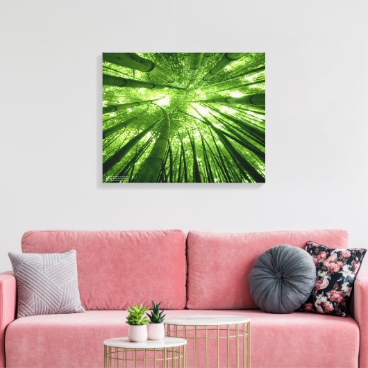 Der Bambuswald Leinwanddruck (Insitu (Wohnzimmer))