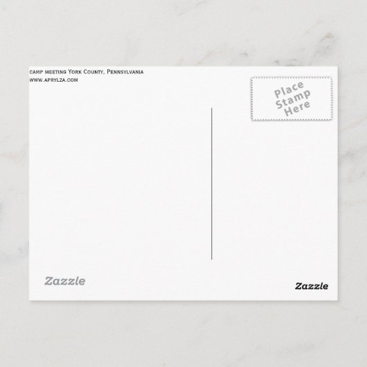 Der Bananenbrot: Camp-Sitzung der 1930er Jahre Postkarte (Rückseite)