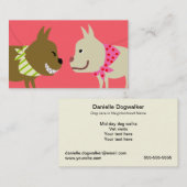 Der Bandana-Hunde des Hundewanderers Visitenkarte (Vorne/Hinten)