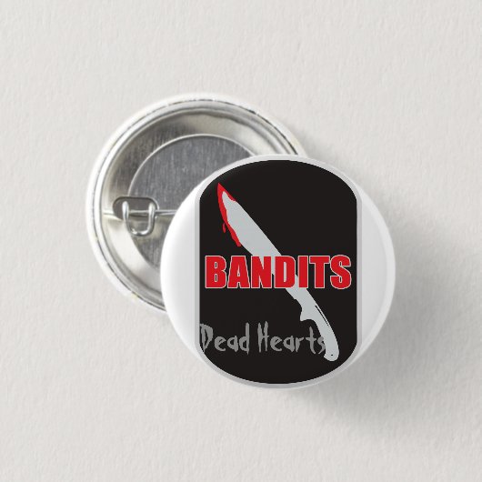 Der Bandit-Knopf - tote Herz-Romane Button (Vorne & Hinten)