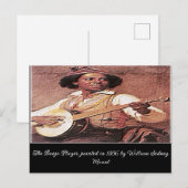 "Der Banjo-Spieler" Postkarte (Vorne/Hinten)