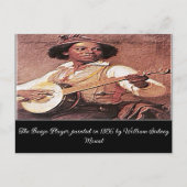 "Der Banjo-Spieler" Postkarte (Vorderseite)