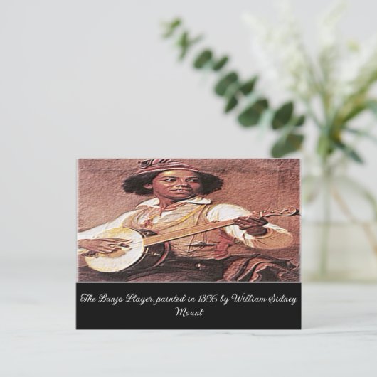 "Der Banjo-Spieler" Postkarte (Stehend Vorderseite)