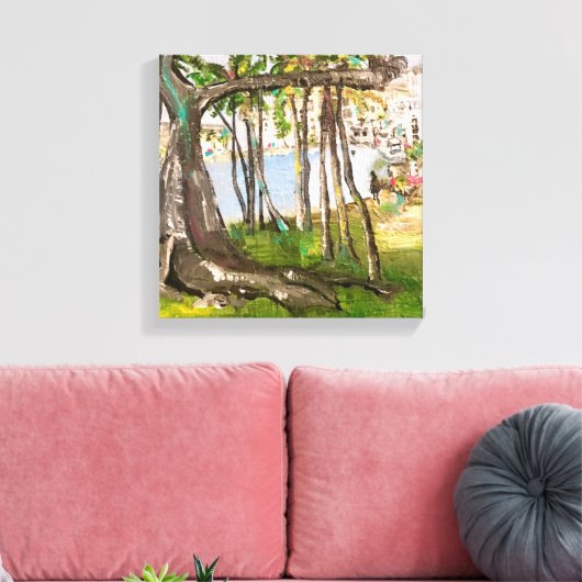 Der Banyan, FL. Leinwanddruck (Insitu (Wohnzimmer))