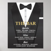 Der Bar Anzug Tuxedo Plakatunterschrift Hochzeitse Poster (Vorne)