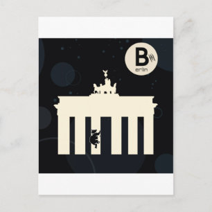 Der Bär auf Berlin - Brandenburger Tor Postkarte