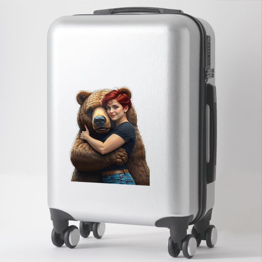 Der Bär Aufkleber (Koffer)