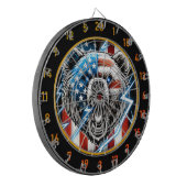 Der Bär des Patriotismus und der Stärke Dartscheibe (Vorderseite Links)