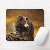 Der Bär ging über den Berg - Mousepad hinaus (Mit Mouse)