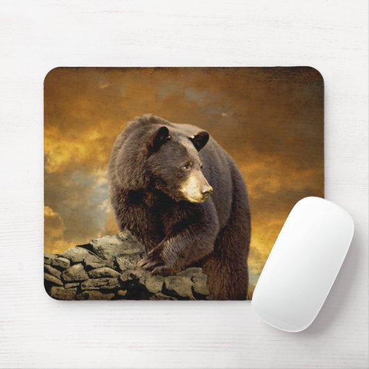 Der Bär ging über den Berg - Mousepad hinaus (Mit Mouse)