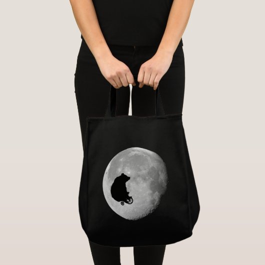 Der Bär in der Mond-Tasche Tragetasche (Vorderseite (Produkt))