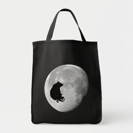 Der Bär in der Mond-Tasche Tragetasche (Vorne)