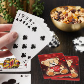 Der Bär liebt dich Spielkarten (In Situ)