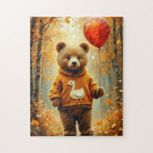 Der Bär mit dem roten Luftballon Puzzle