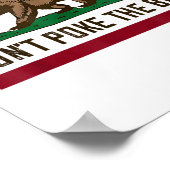 Der Bär soll nicht lustig werden Poster (Ecke)