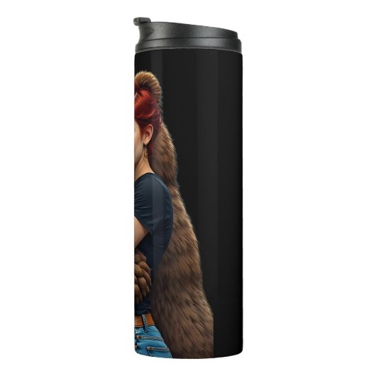 Der Bär Thermosbecher (Nach rechts gedreht)