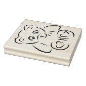 Der Bär umarmt die Rubber-Briefmarke Gummistempel (Stempel)