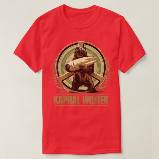 Der Bär Wojtek Polnischer Bär Kapral Wojtek T-Shirt (Design vorne)