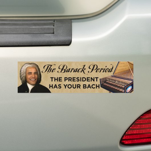 Der Barack Zeitraum - barocker Obama-Autoaufkleber Autoaufkleber (Auf Auto)