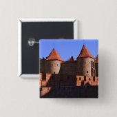 Der Barbakan, Warschau, Polen Button (Vorne & Hinten)
