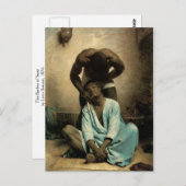 Der Barber von Suez" von Leon Bonnat, 1876. Postkarte (Vorne/Hinten)