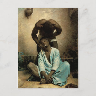 Der Barber von Suez" von Leon Bonnat, 1876. Postkarte