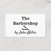 Der Barbershop Visitenkarte (Rückseite)