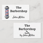 Der Barbershop Visitenkarte (Vorne/Hinten)