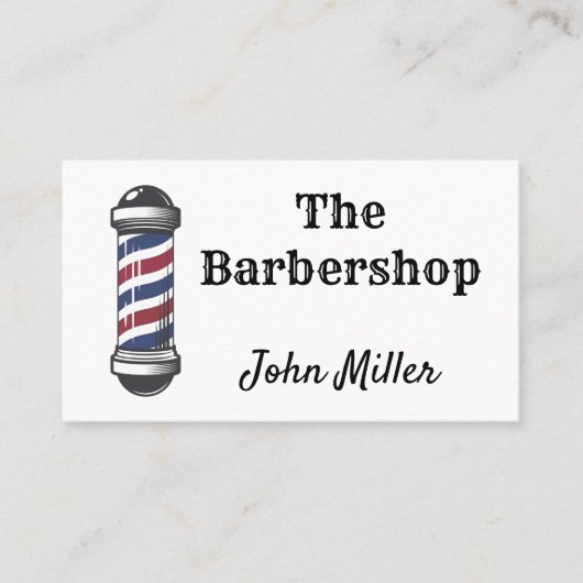 Der Barbershop Visitenkarte (Vorderseite)