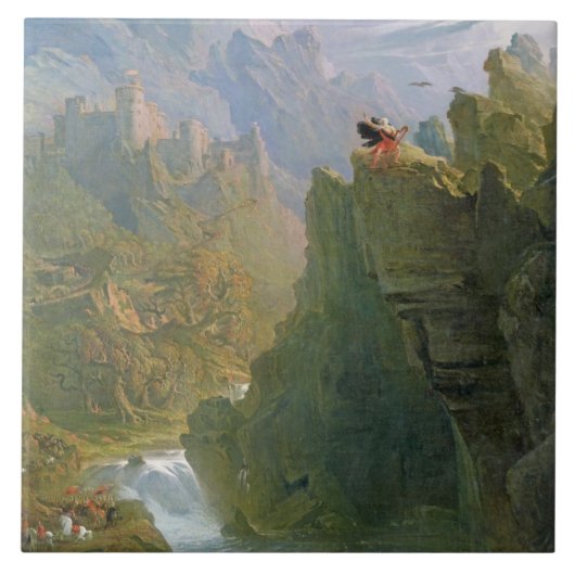 Der Barde, c.1817 (Öl auf Leinwand) Fliese (Vorderseite)